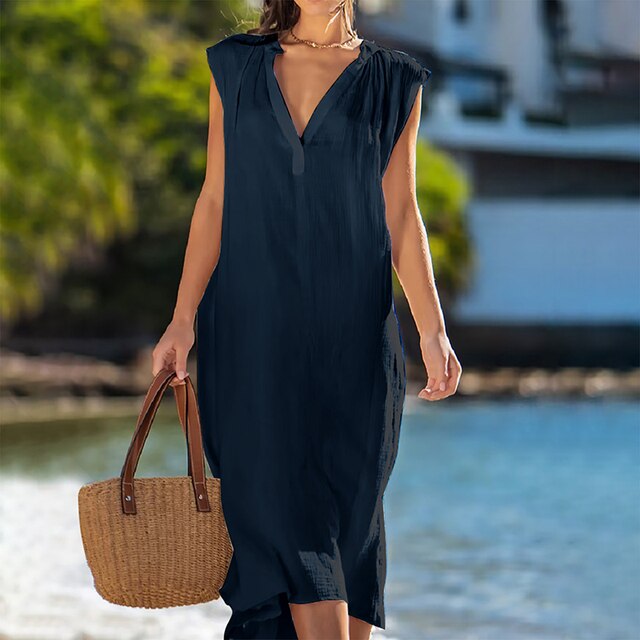AVERY - Kleid mit V-Ausschnitt