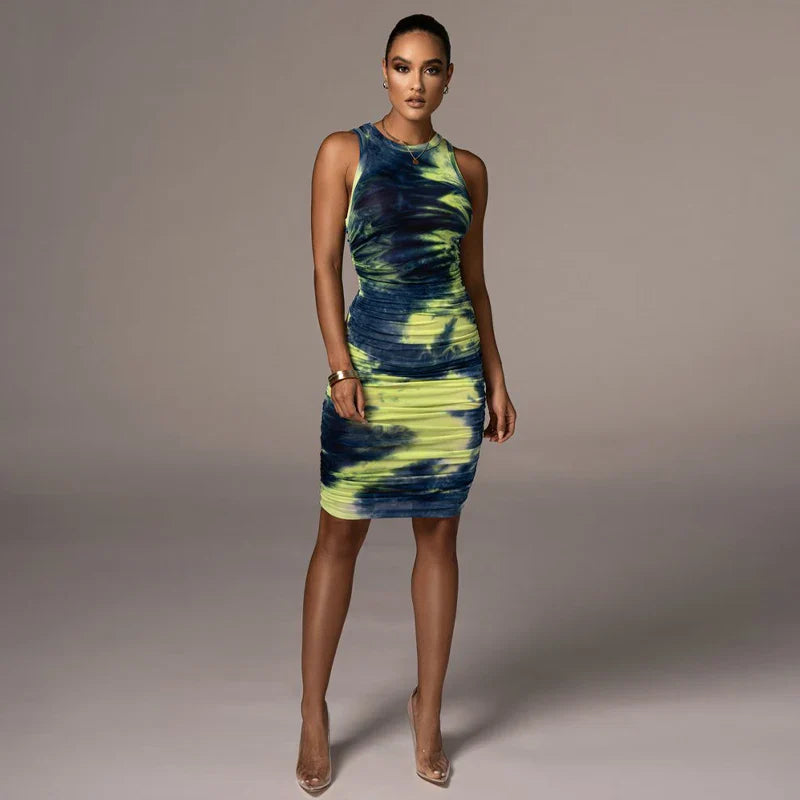 Isabella | Tie-Dye Skinny Minikleid