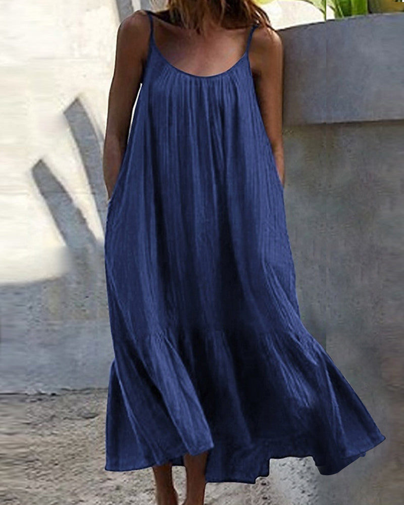 Sophie - Weißes Sommer-Maxikleid