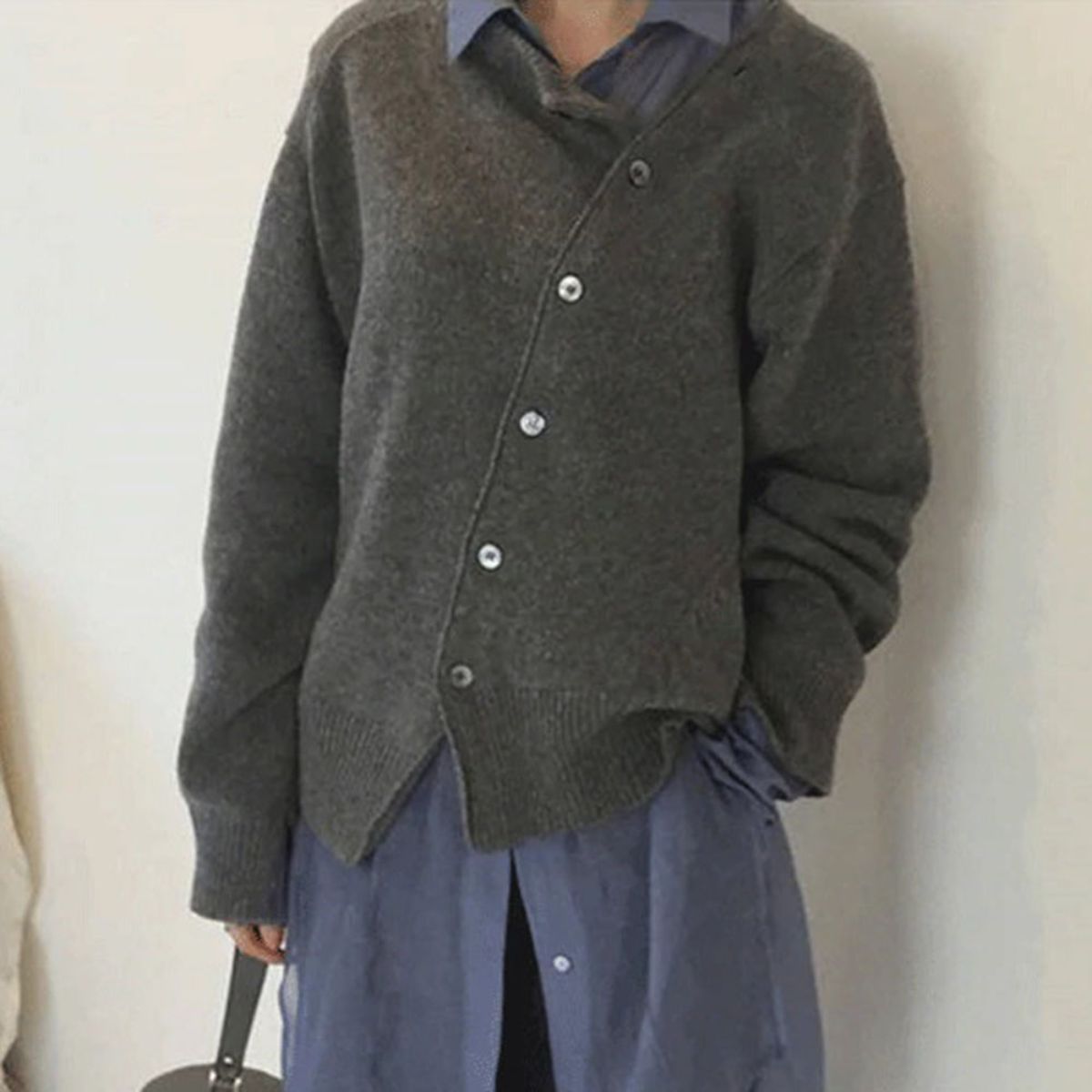 LOLO - Couture Jacke aus kuschligem Material mit verspielter Knopfleiste