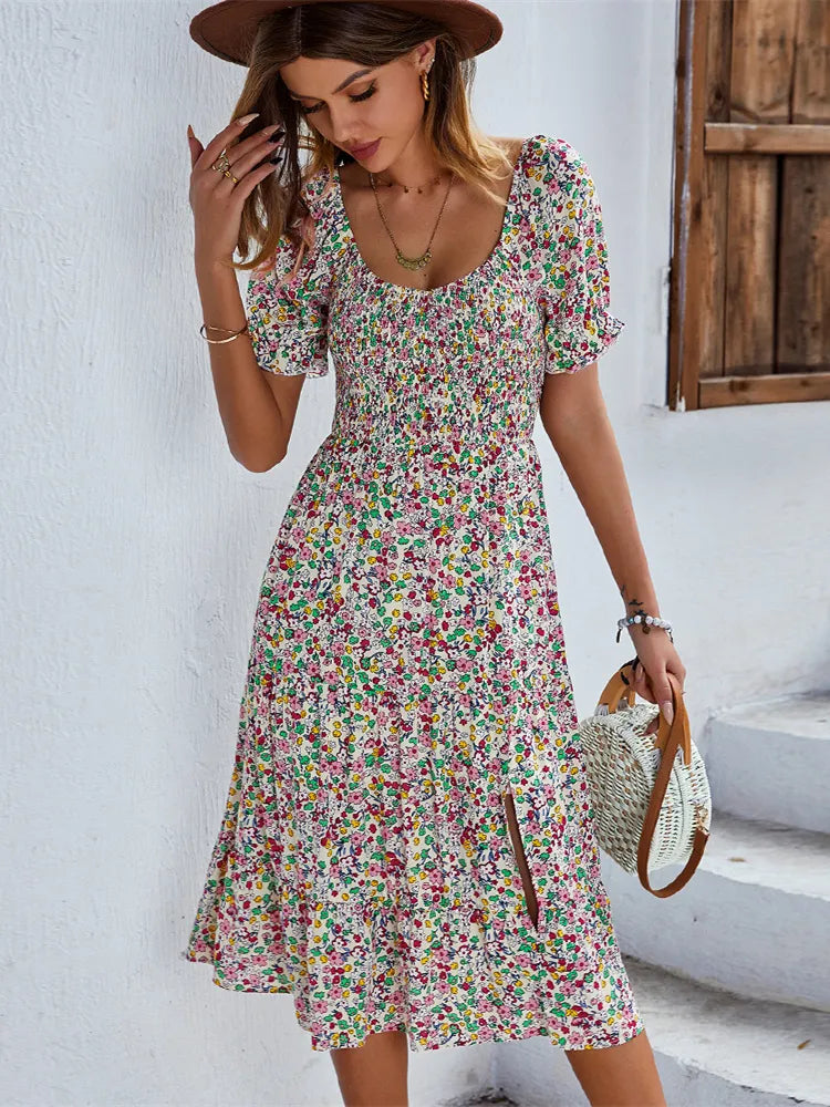 ALLISON - Vintage Kleid mit Blumendruck