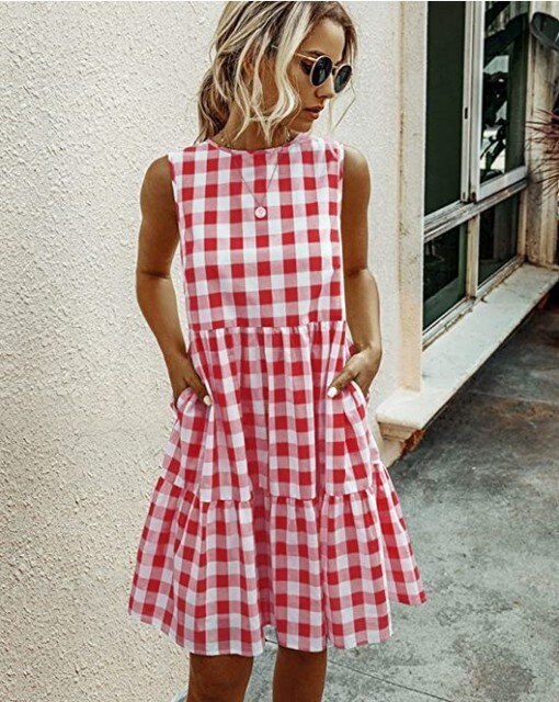 Julia | Kleid mit Rüschen in der Mitte