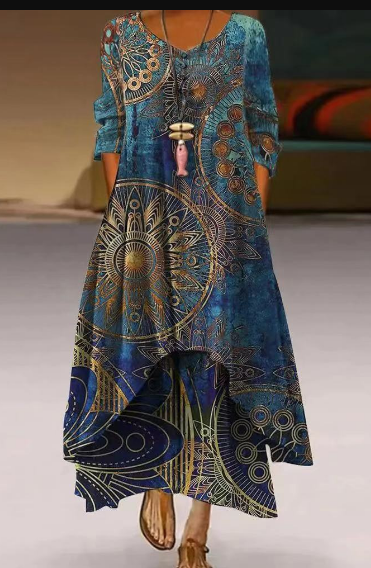 Jessica - Sommerliches bedrucktes Kleid