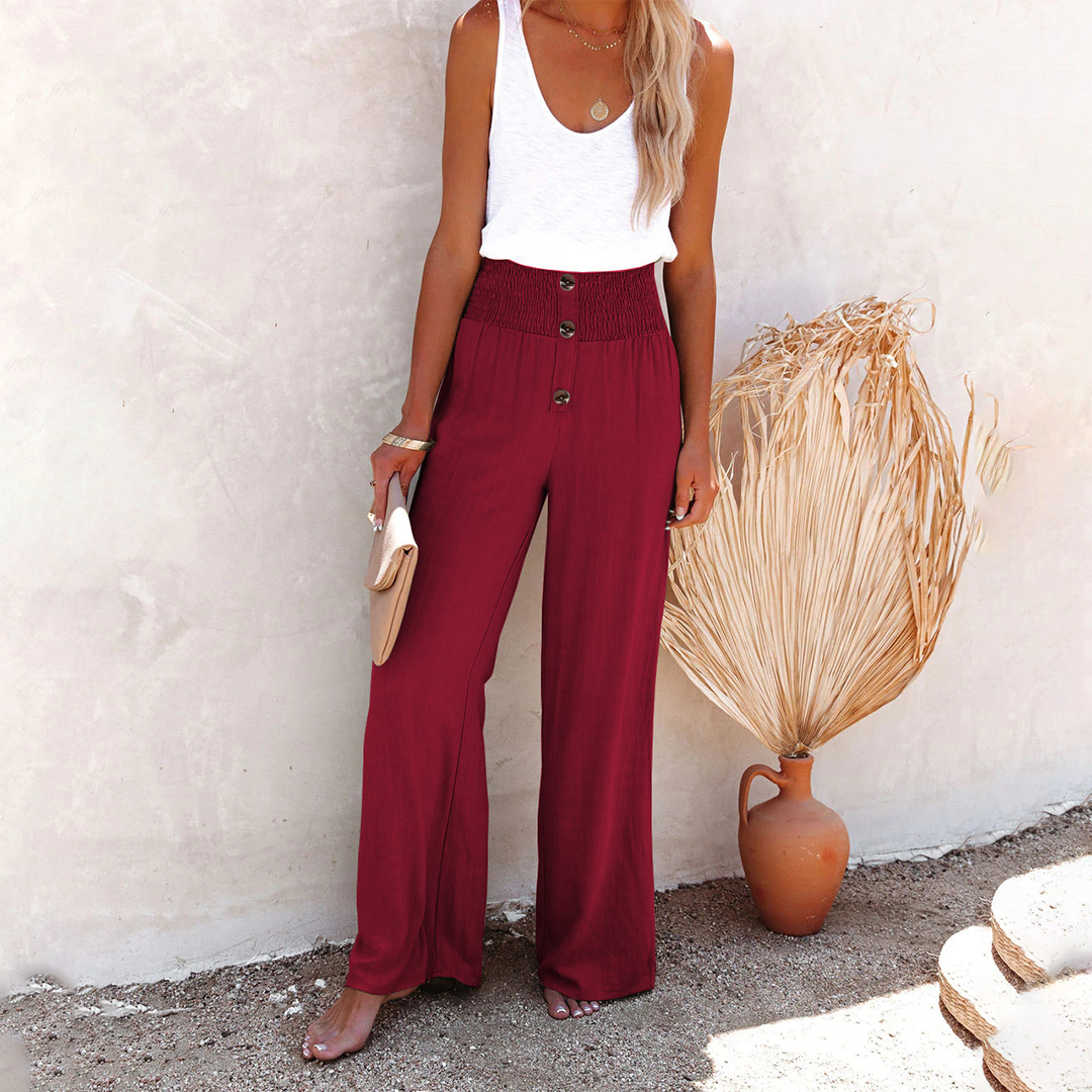 Hilla - Broek met hoge taille