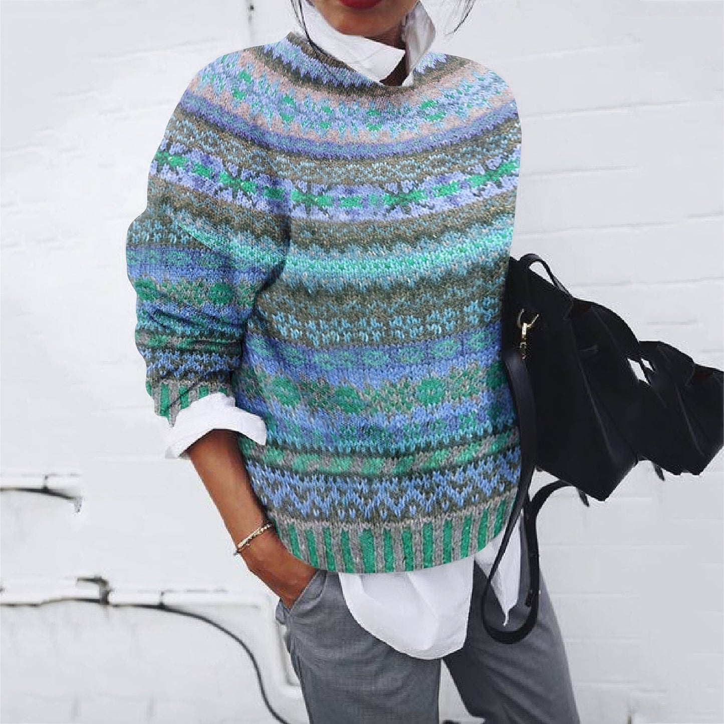 HILDA - Norwegischer Vintage-Pullover