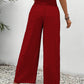 Hose mit weitem Bein und geometrischem Print
