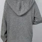 Monci® - Grauer einfarbiger Kapuzenpullover