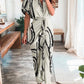 FallStil® - Groovy Maxikleid mit kurzen Ärmeln