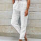 Stylische leinen hose für frauen