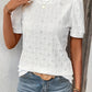 Weiße Bluse mit Lochmuster - Sophia