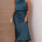 BELLE – glänzendes langes kleid