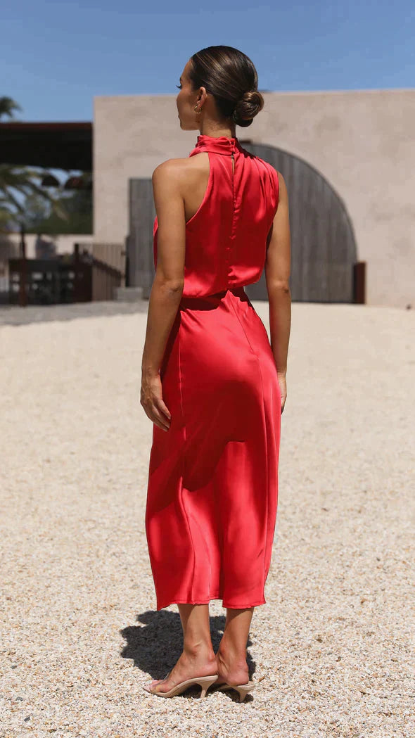 BELLE – glänzendes langes kleid