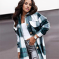 FallStil® - "Back in the Days" Karierte Strickjacke