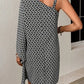 Emily - Asymmetrisches Kleid mit Alloverdruck