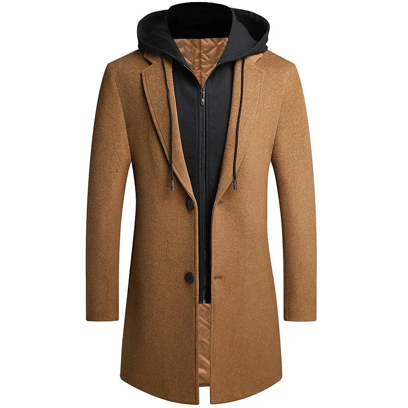 Kyler - Eleganter Mantel mit integriertem Zipper