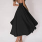 Audrey Elegantes Kleid mit V-Ausschnitt und Trägern