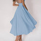 Audrey Elegantes Kleid mit V-Ausschnitt und Trägern