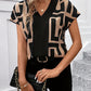 Schwarzes Geometrische-Bluse Julia