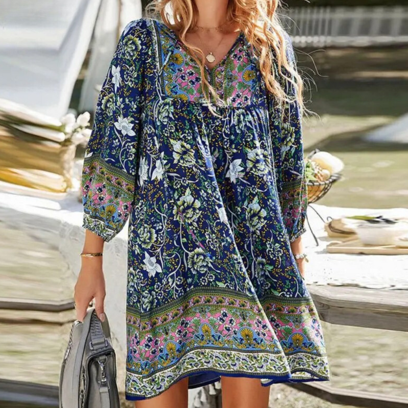 Esme - Blumenkleid im Folklore-Stil