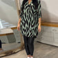 Nora - Zebra-Print Bluse Schwarz-Beige