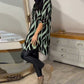 Nora - Zebra-Print Bluse Schwarz-Beige