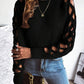 HerbstTrend® - Sexy einfarbiger Pullover mit langen Ärmeln