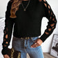 HerbstTrend® - Sexy einfarbiger Pullover mit langen Ärmeln