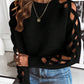 HerbstTrend® - Sexy einfarbiger Pullover mit langen Ärmeln
