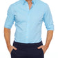 Oscar - STRETCH ZIP SHIRT (Hemd)