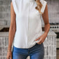 Weiße Elegante Ärmellose Bluse - Isabella