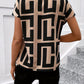 Schwarzes Geometrische-Bluse Julia