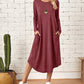 Zelda - Langärmeliges lockeres Kleid