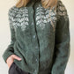 Monci® - Grüner Langarmpullover mit Druck