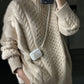 Monci® - Bequeme einfarbige Strickjacke mit langen Ärmeln