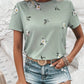 Mintgrünes Blument-Shirt - Lara