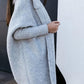 FallStil® - Oversize Boxy-Langarm-Strickjacke mit Kapuze