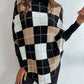 FallStil® - Eleganter Pullover mit geometrischem Druck und hohem Halsausschnitt