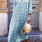 Layla - Lässiges Print-Patchwork-Kleid mit V-Ausschnitt