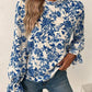 Even&Vil® - Sweet Plant Blaues langärmeliges Top