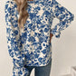 Lovja® - Vintage Blue Flower Print Top