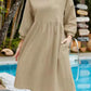 Kiara - Lässiges mittellanges Kleid mit 3/4-Ärmeln
