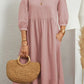 Kiara - Lässiges mittellanges Kleid mit 3/4-Ärmeln
