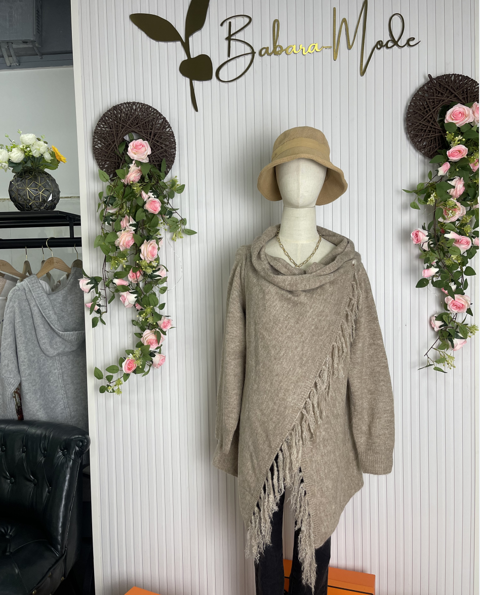 HerbstTrend® - Moderner einfarbiger Pullover mit langen Ärmeln