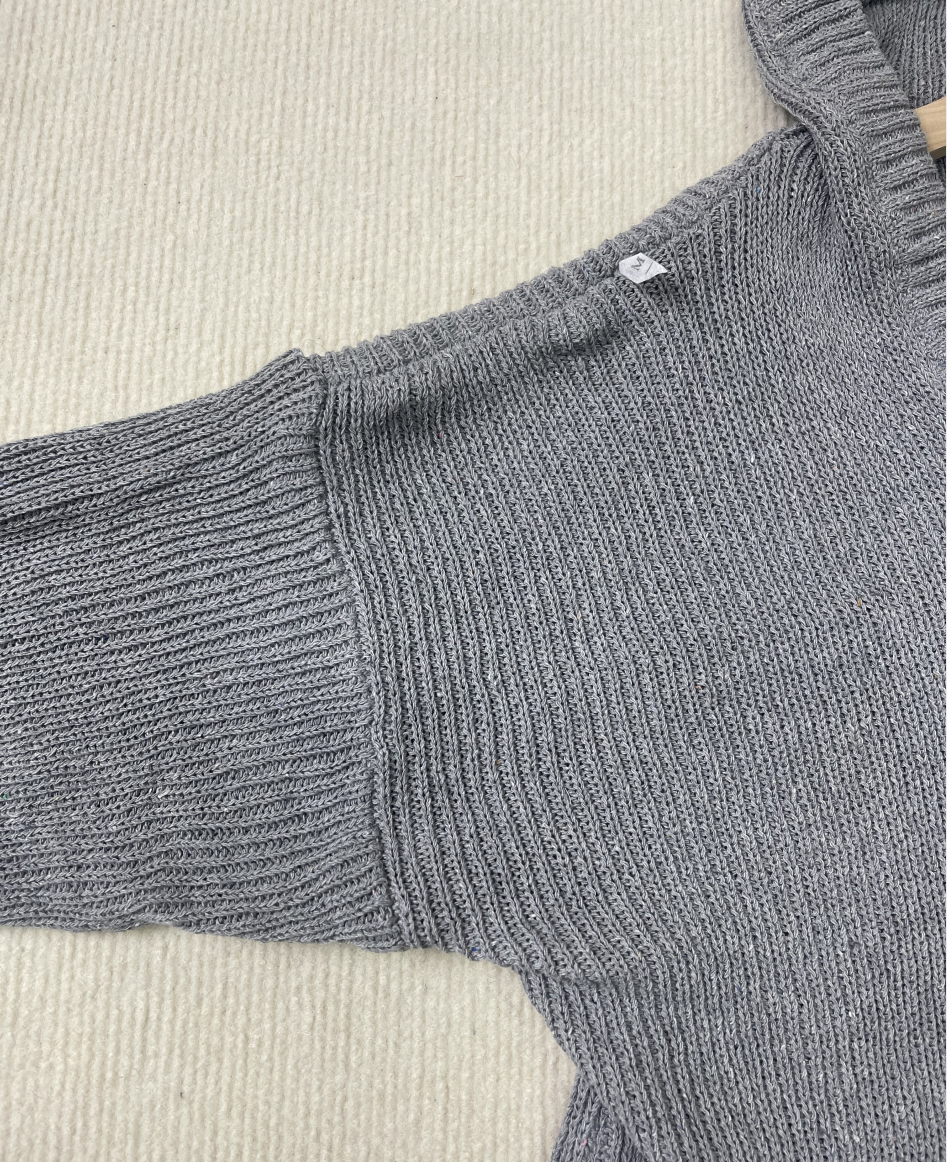 Monci® - Grauer einfarbiger Kapuzenpullover