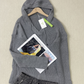 Monci® - Grauer einfarbiger Kapuzenpullover