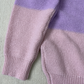 HerbstTrend® - Lila Color Block Langarmpullover