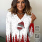 FallStil® - Tipsy Red Wine Holiday Party Langarm-Top