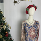 StrickSinn® - Retro Long Sleeve Print Top