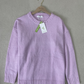 WinterTrend® - Rosa einfarbiger Pullover mit langen Ärmeln und Rundhalsausschnitt