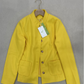 WinterTrend® - Gelbe einfarbige Strickjacke mit langen Ärmeln
